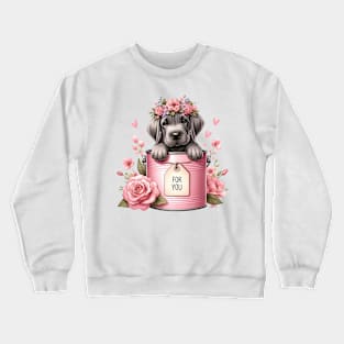 Valentine Great Dane Dog For You Crewneck Sweatshirt